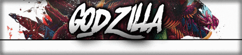 Animated Godzilla-themed GIF